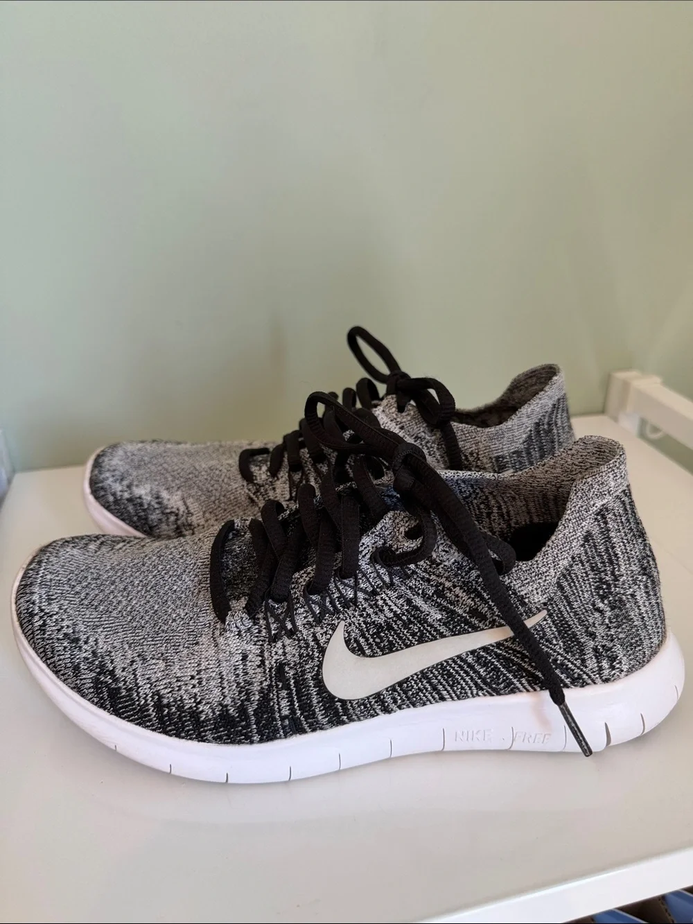 Nike Women’s Black & White Flyknit Sneakers